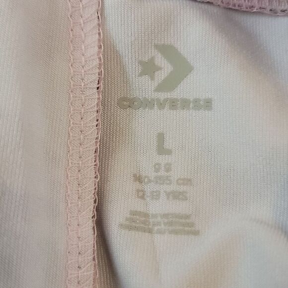 Converse Pink Foam High Waist Spandex Athletic Spandex Shorts Size Girls Large - Picture 11 of 12